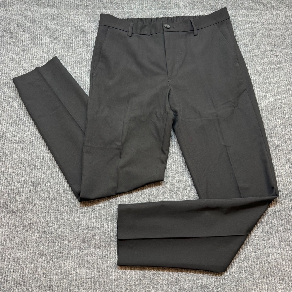 Mens 34x32 Black Dress Pants Report Collection Slim Stretch Work‎ Performance
